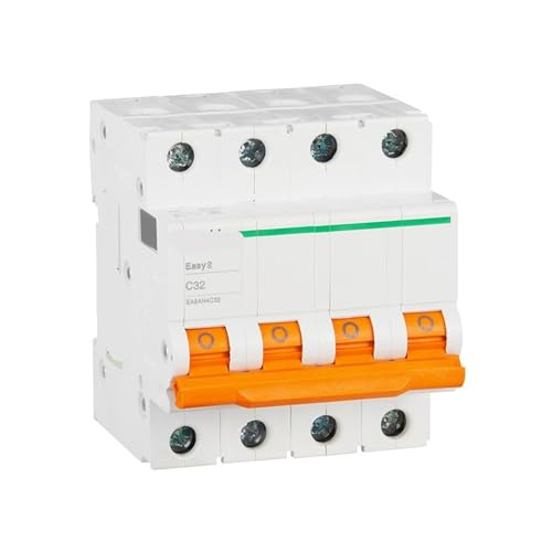 Disjoncteur miniature EA9A EA9AN 4P C32A disjoncteur tétrapolaire rail DIN