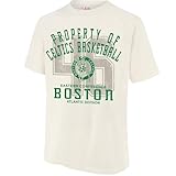 Ultra Game Men's NBA Official Super Soft Nostalgic T-Shirt, Boston Celtics, Cream, Large