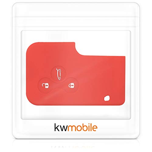 Renault 3-knops Keyless Go autosleutel hoesje in rood - Afbeelding 7