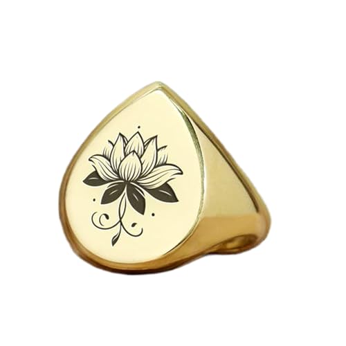 Bague fleur de lotus poire pour sublimer votre style vintage au quotidien