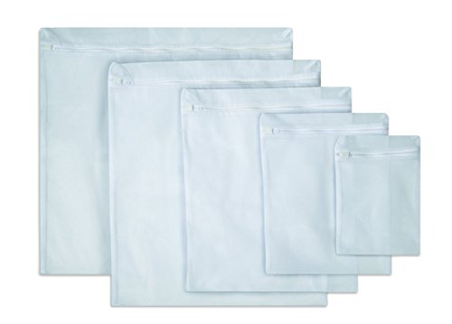 BaHoki Essentials Set of 5 Mesh Laundry Bags - Protects Lingerie, Hosiery, More Laundry Wash Bag