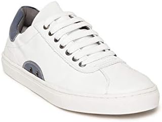 LEO CLAWS Men White Leather Sneakers