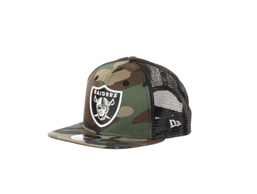 New Era Las Vegas Raiders NFL Woodland Camo 9Fifty Original Fit Snapback Trucker Cap - One-Size