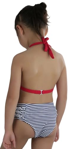 ToBeInStyle Girls' Bikini Top & Bottom Tie Back Swimsuit Set