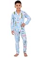 3BROS Kid's Pure Cotton Printed Full Sleeves Night Suit/Dress for Boys/Girls Full Pajama & Top Sleep Suit Combo Set | Mu