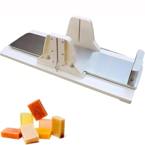 BOOZXCV Cortador de jabón casero con Grosor Ajustable, rebanador de Alambre de Acero Inoxidable de 45 cm para Pan, Queso y más.