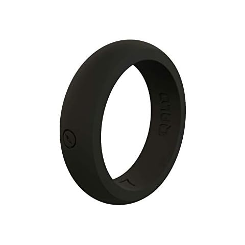 QALO Women's Black Classic Outdoors Silicone Ring Size 09 Cover