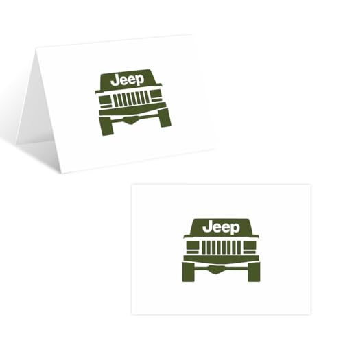 Jeep Logo グリーティングカード 二つ折り バレンタイン メッセージカード 封筒付き 使いやすい 多目的 誕生日 記念日 感謝状 彼氏彼女 母の日 プロポーズ 結婚お祝い 人気 贈り物