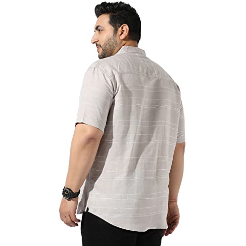 Image of Instafab Plus Men's Button Up Regular Fit Shirt for Casual Wear Modern Clothing Shirt Crafted with Regular Sleeve, Comfort Fit & High-Performance for Everyday Wear