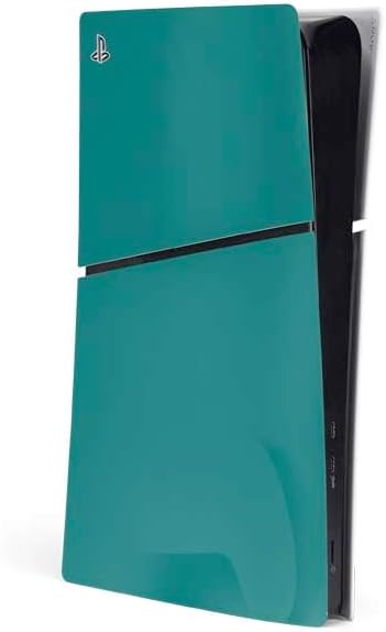 Skinit Decal Gaming Skin Compatible with PS5 Slim Digital Edition Console - Aqua Blue Design