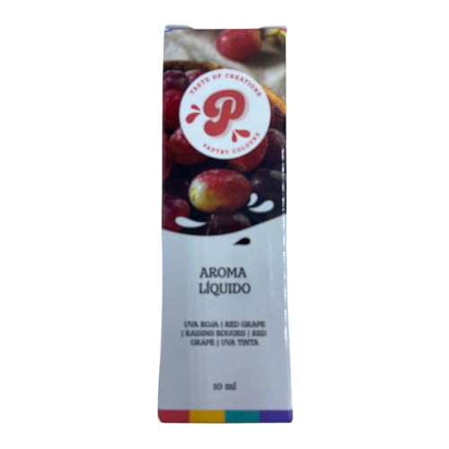 PASTRY COLOURS - Aroma Concentrado - Potencia el Sabor de tus Creaciones Reposteras - Líquido y Soluble - 10 Ml (Uva Roja)