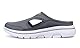 Meik Mangni Hausschuhe Damen Herren Clogs Leichte Pantoffeln atmungsaktive Pantoletten Mules rutschfest Gartenschuhe Sabots Outdoor Indoor DunkelGrau Gr.43 EU