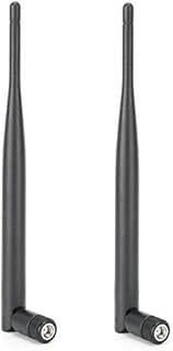 2 x 6DBI WIFI Antenna Dual Band, SMA Female Antenna Cable for Wireless Network, Wireless Range Extender, Two Units Router Antenna for Desktop Computer, Router