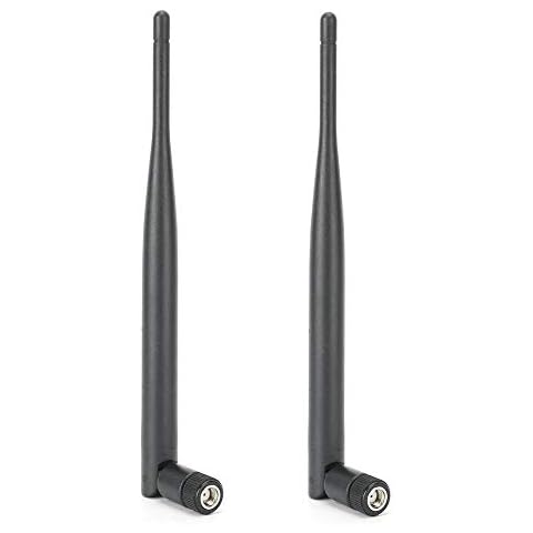 2 x 6DBI WIFI Antenna Dual Band, SMA Female Antenna Cable for Wireless Network, Wireless Range Extender, Two Units Router Antenna for Desktop Computer, Router Cover