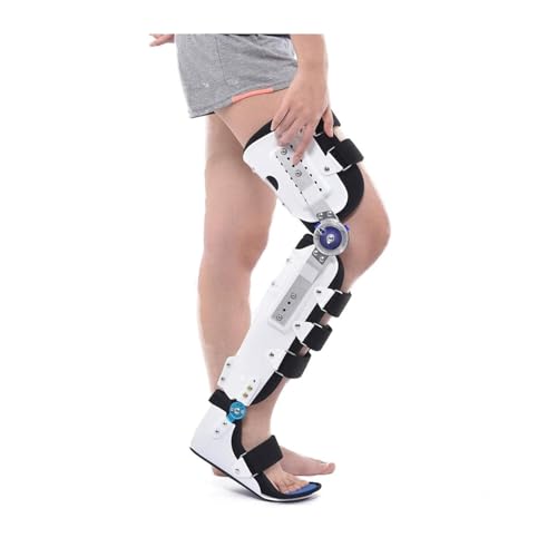 Attelle genou réglable légère avec stabilisateur jambe cheville pied