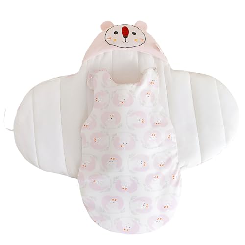 Image of BEMBIKA Baby Blankets for Boys Girls Fleece Baby Sleeping Bag Unisex Baby Essentials for Newborn Infants swaddling Baby Blanket for Kids Toddlers - Bunny Pattern