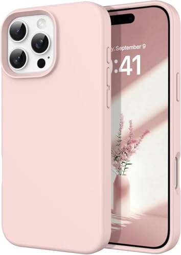 Silicone Case Compatible with iPhone 11 Liquid Silicone Case Full Body Shockproof Protective Cover Slim Thin Phone Case with Soft Anti-Scratch Microfiber Lining (Light Pink)