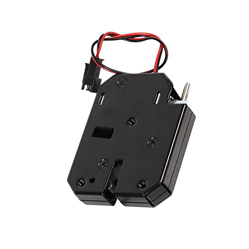 Nimomo Electric Lock, DC 12V 2A Electromagnetic Electric Control Cabinet Drawer Lockers Lock Latch Carbon Steel Black - Image 2