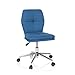 hjh OFFICE 670943 Kinder-Schreibtischstuhl Joy I Stoff Blau Drehstuhl modern, bequem gepolstert, höhenverstellbar