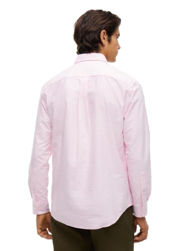 Image of Tommy Hilfiger Men's Long Sleeve Oxford Shirts in Regular Fit, Men's Button Down Shirts, Also Available in Big and Tall