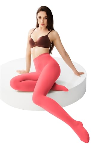 Image of leg elegant Women's 80 Den Microfiber Soft Opaque Tights Pantyhose