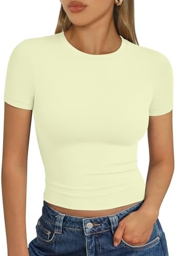 Trendy Queen Womens Short Sleeve T Shirt Basic Summer Top