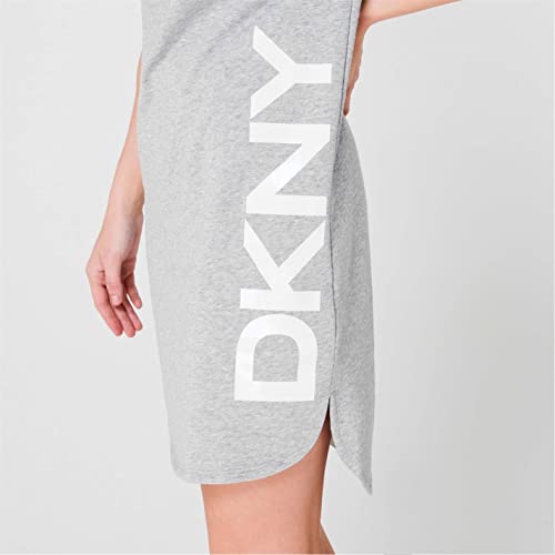 Image of DKNY Women's Sportswear Cap Sleeve Logo T-shirt Dress