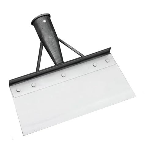 Paletta per raschietto da giardino, pala a testa piatta, pala di pulizia ergonomica in metallo leggero, forniture da giardino portatili e resistenti, strumento di diserbo manuale multifunzionale per