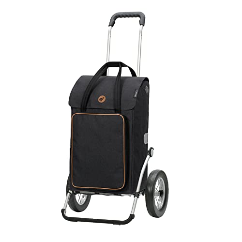 ANDERSEN Einkaufstrolley - Royal Shopper Ipek BO schwarz 45 L Einkaufsroller,isoliert,Kühltasche,vielseitig, Aluminium, klappbar, leichtgängig