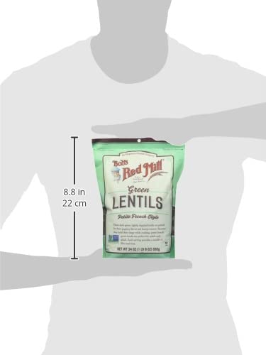Image of Bob's Red Mill Green Lentils, 24oz (Pack of 4) - Non GMO, Vegan, Kosher