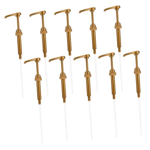 FUNOMOCYA 10pcs Syrup Pump for Kitchen 28/410 Plastic Syrup Pump for Coffee, Flavor, Honey & Gallon Jug Bottle Pump Gallon Pump Dispenser Coffee Syrup Pump Sugar Pump Pp Pump Bottle Fructose