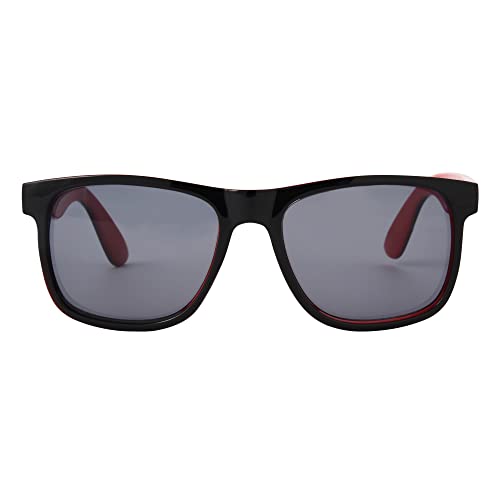 Foster Grant Boys Diego Sunglasses, Black With Red, 51 US2