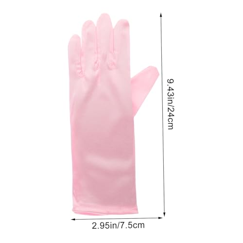 Didiseaon 3pairs Decorative Skirt Gloves for Boy Girl Elegant Accessories for Girls Dress up Pageants and Special Occasions2