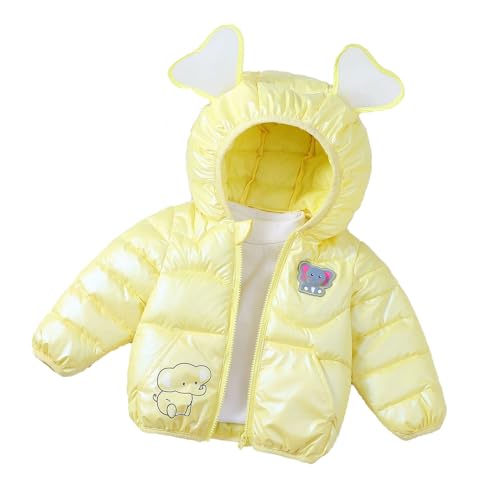 EQWIGKEIT Chaqueta acolchada para niña con capucha, chaqueta de plumón, bonita chaqueta cortavientos, chaqueta softshell con cremallera, chaqueta de entretiempo, chaqueta de invierno, chaqueta con