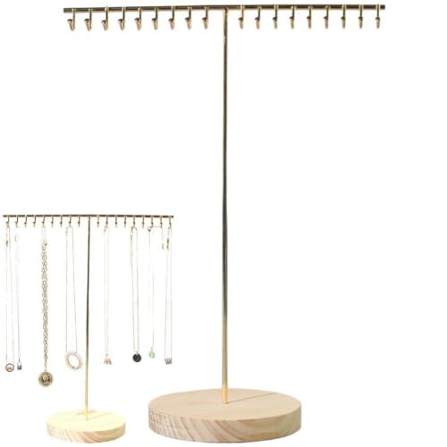 Présentoir de boucles d'oreilles design en métal et bois - 2