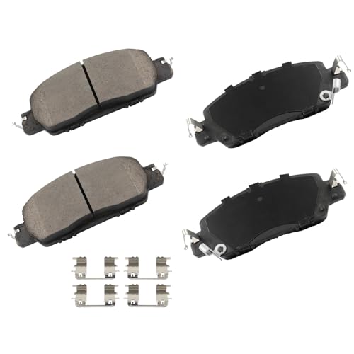 Image of cciyu D1860 Front Ceramic Disc Brake Pads Kit For Honda For Accord 2016-2017