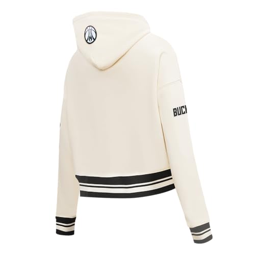 Sudadera corta Pro Standard NBA Retro con capucha y acabados en canalé para mujer 4