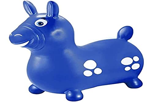 Cavalinho Infantil, Lider, Vinil, Azul, 52x51 cm