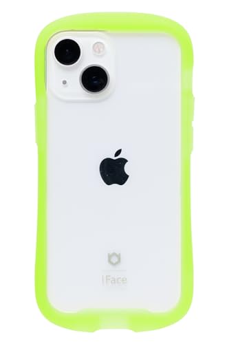 iFace Reflection Neo iPhone 13 mini ケース クリア 強化ガラス (クリアイエロー)【アイフェイス アイフォン 13mini カバー 透明 耐衝撃 米国MIL規格取得 ストラップホール付き ネオンカラー 蛍光】