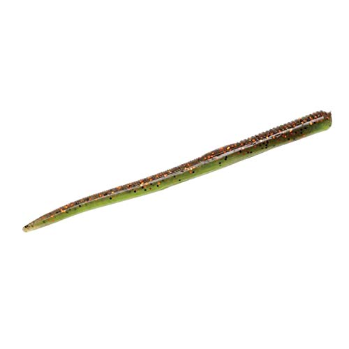 Z-Man, Finesse Wormz Soft Bait Lures, Freshwater, 4" Length, Coppertreuse, Package of 10