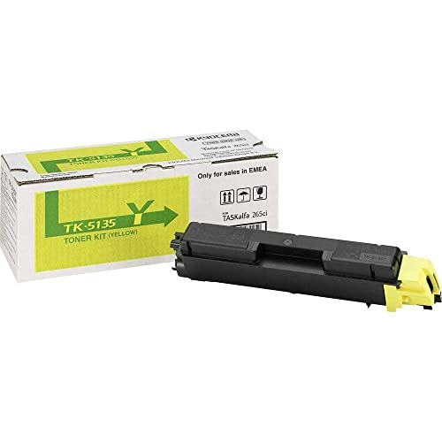 Toner Kyocera TK-5135Y Jaune cartouche d'encre laser d'origine pour imprimante de bureau