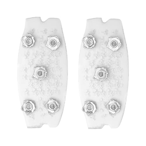 Tacos de Hielo para Zapatos y Botas – 2 Piezas Antideslizantes | Pinzas de Senderismo para Botas de | para Hombres y Mujeres Actividades, Correr, Compras, al Aire Libre