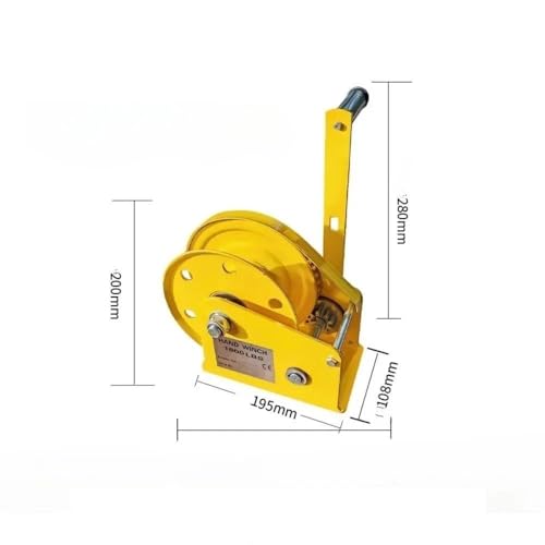 Cabrestante manual marina 300 Kg con cuerda 10m miniatura 6