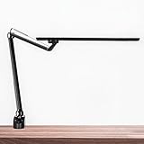 Amico 13W LED Architect Desk Lamp/Clamp Lamp/Metal Swing Arm Task Lamp (Eye-Protective, Touch Control, Gradural Dimming/8 Color Modes, Memory Function) Highly Adjustable Office/Work Light Black