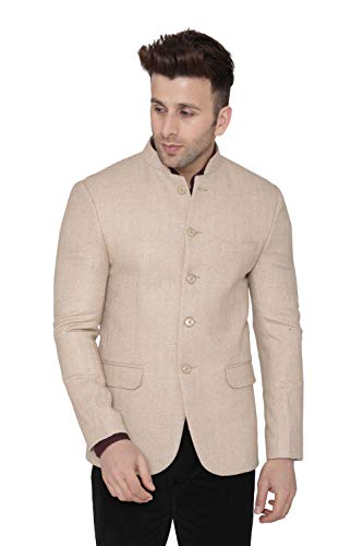 Image of WINTAGE Mens Tweed Wool Bandhgala