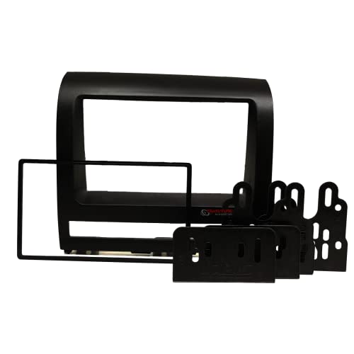 Moldura 2 Din Palio Weekend Strada Siena Idea Palio 2003 até 2012 preta