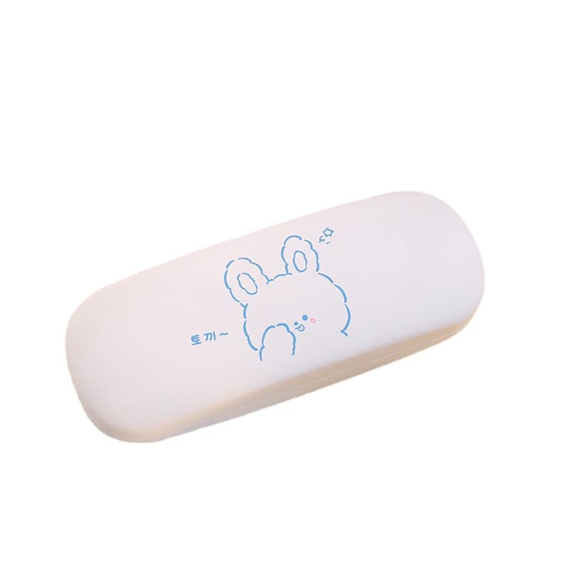 Kawaii - Carcasa rígida para gafas, diseño de anime, estuche protector estético, para suministros de regreso a la escuela, Rabbit, Large