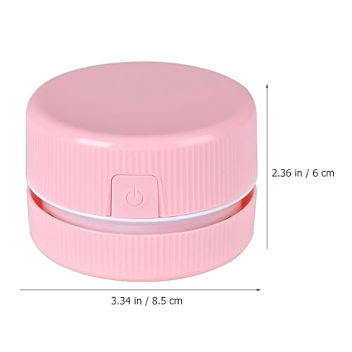 Aspiradora de mano mini rosa inalámbrica para limpieza de escritorio y coche 3