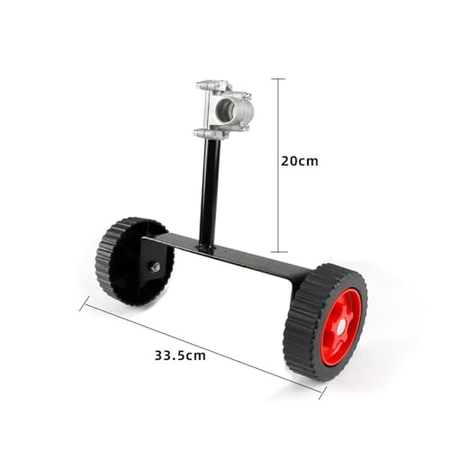 Roue de support coupe gazon accessoire désherbage réglable 12cm - 6