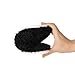 Dokela Fuzzy Open Toe Slippers for Men Soft Memory Foam Indoor House Shoes Slip On Cozy Bedroom Slippers Lightweight Non-Slip Home Slides,Black,US 10-11 / EU 44-45